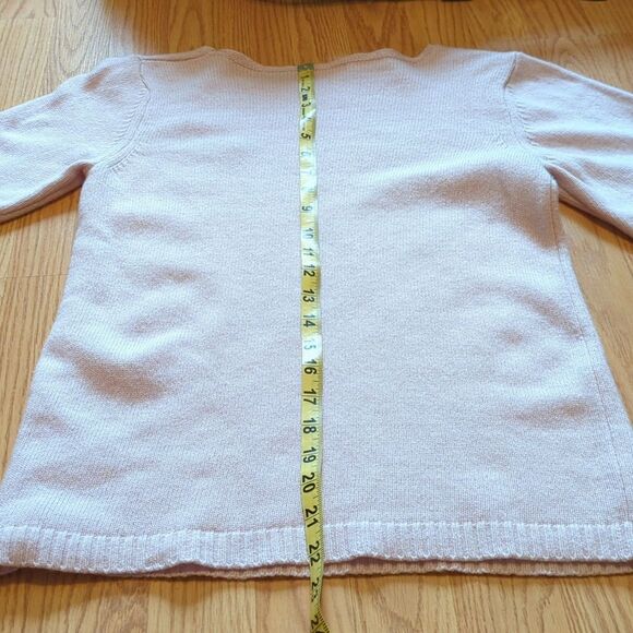 Bendetta B Light Pink Wool Cashmere Blend Boat Neck Sweater Made in Italy SZ S - Picture 7 of 7